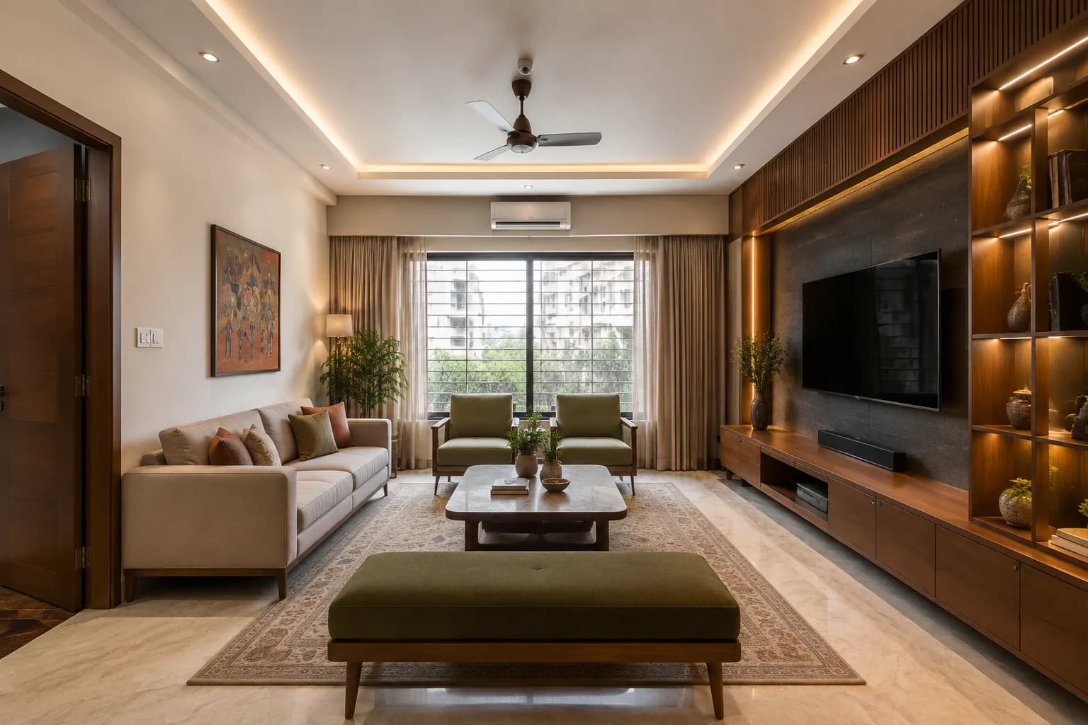 Completed room within a Steed Art home renovation